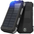 Powerbank med solceller | 2 x USB | 20.000 mAh
