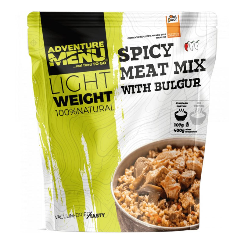 Adventure Menu | Spicy Meat Mix med Bulgur | Big Portion 160g