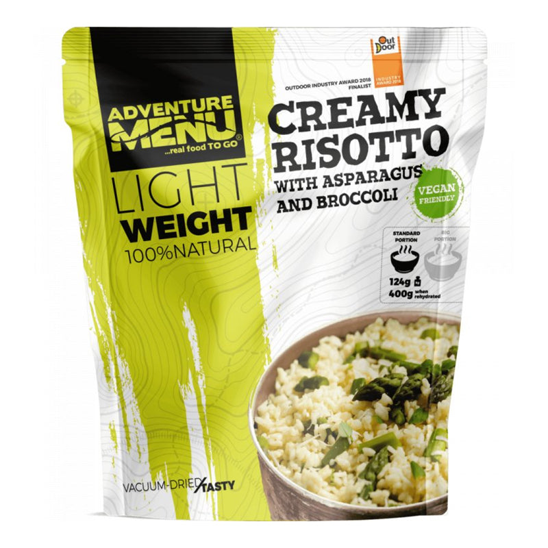 Adventure Menu | Creamy Risotto med Asparges og Broccoli | Big Portion 158g
