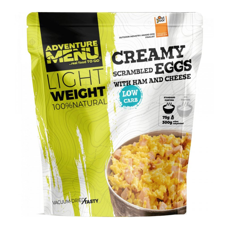Adventure Menu | Creamy Scrambled Eggs med Skinke og Ost | 112g