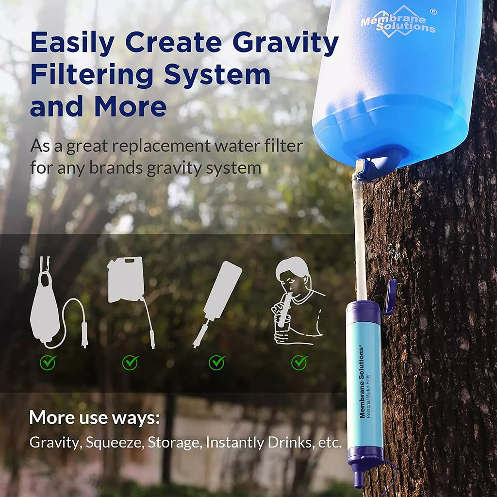 Vandfilter | Membrane Solutions Straw Blue
