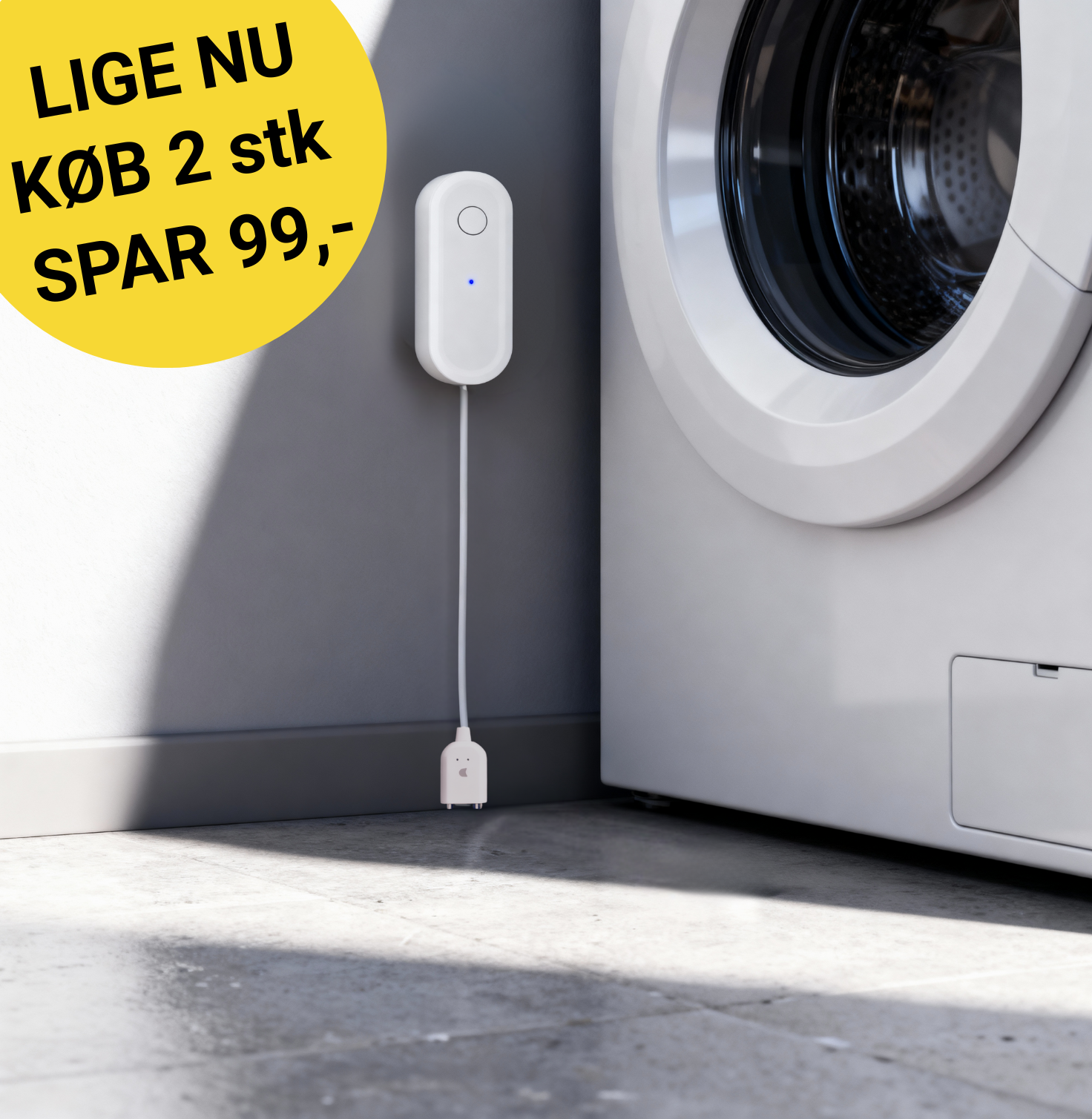 Vandlækagesensor med alarm