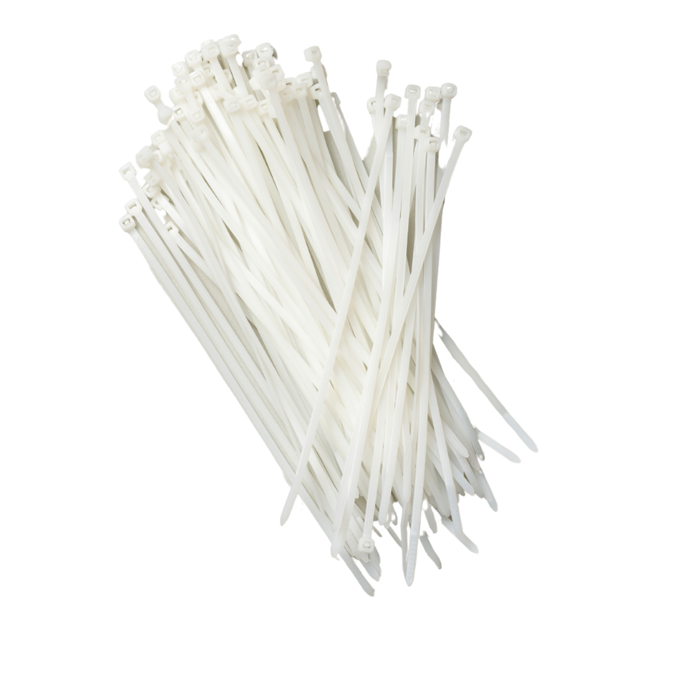 Kabelstrips 80 x 2.5 mm Hvid - 100 stk.