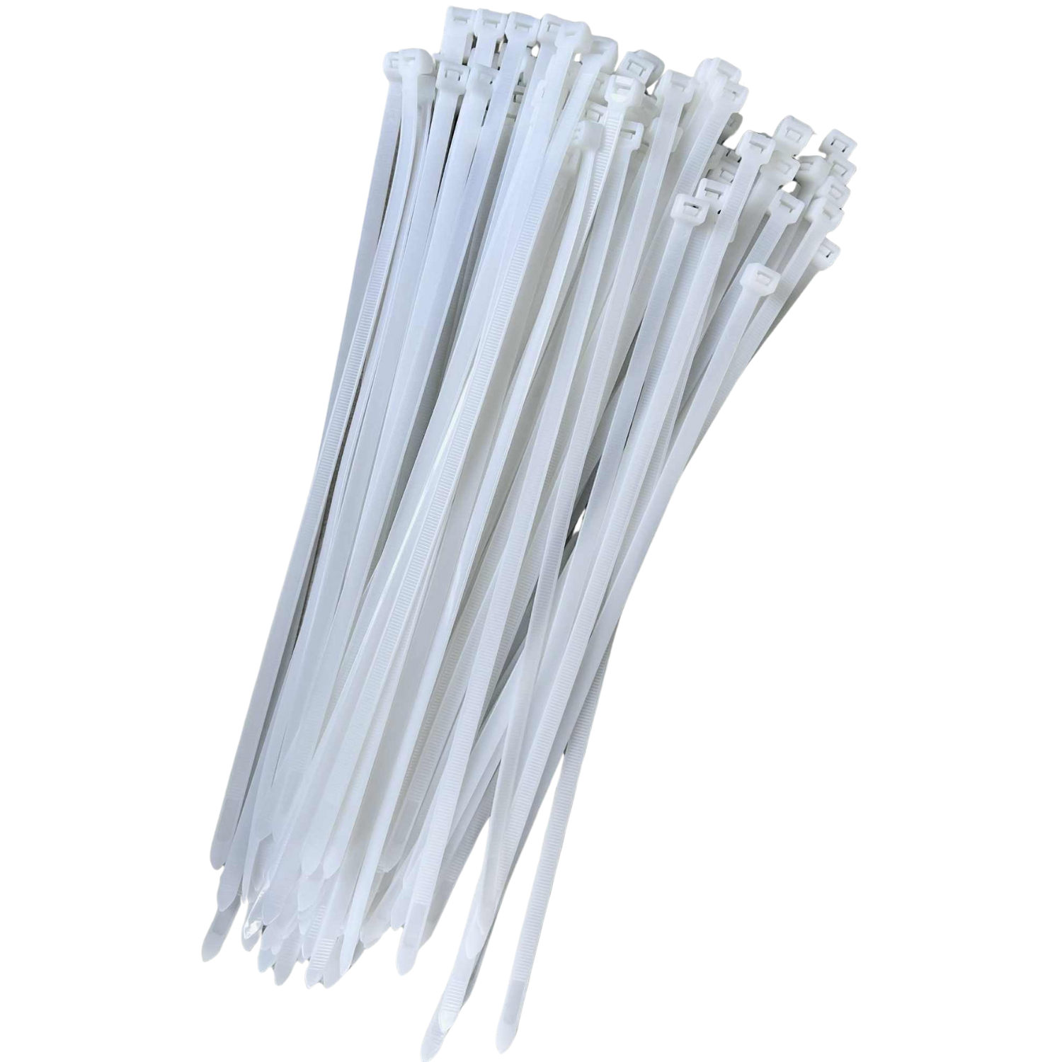 Kabelstrips 300 x 7.6 mm Hvid - 100 stk.