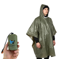 Alu overlevelses-poncho med nødfløjte