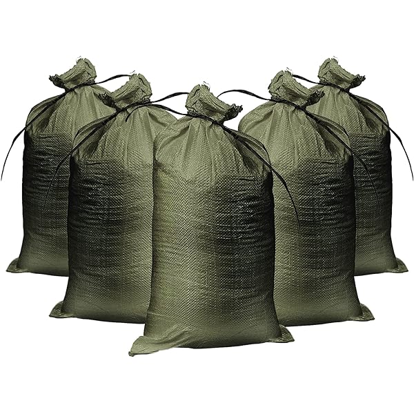Sandsæk | til 50 kg | Grøn | 60x100 cm | 1000 stk.