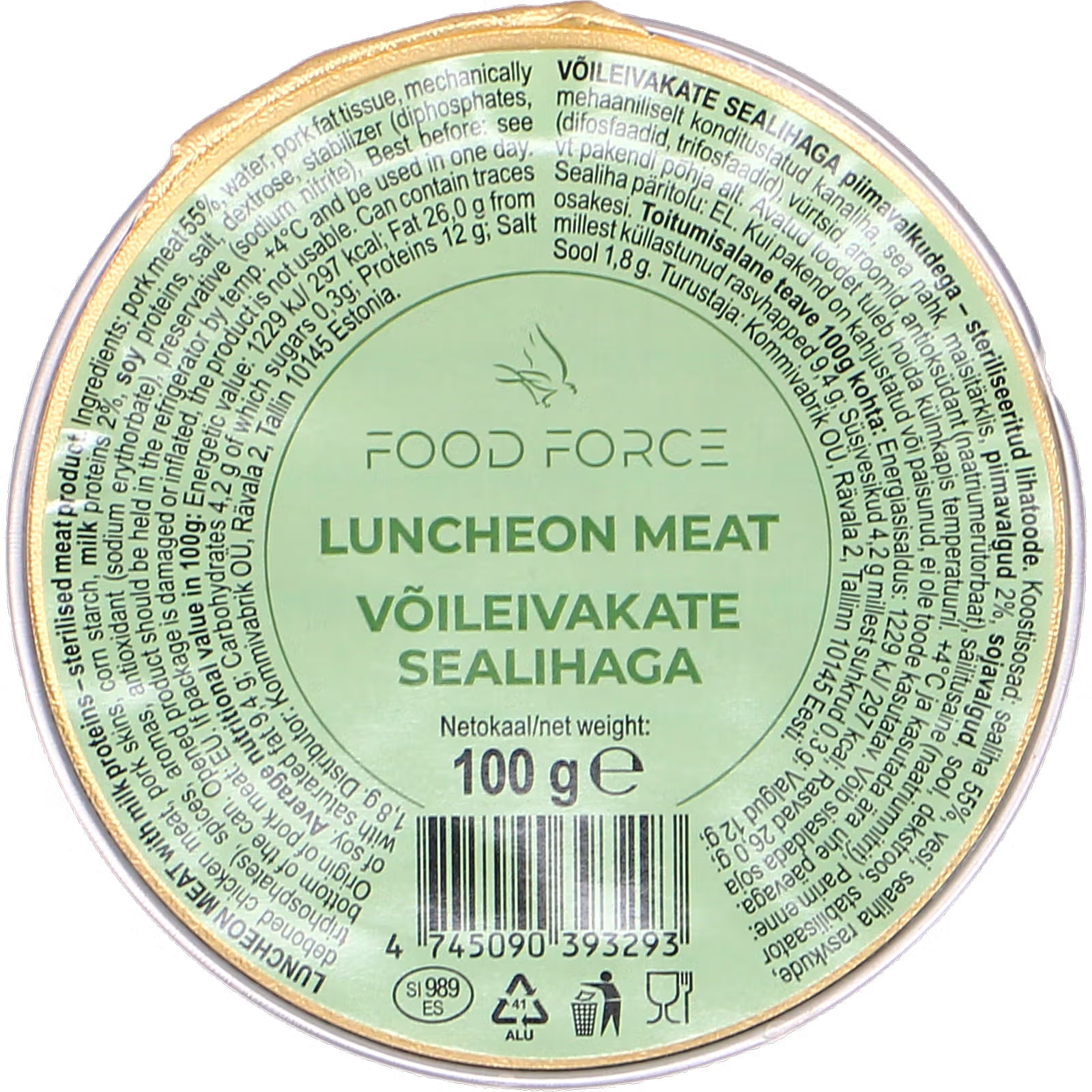 Kødpålæg | Food Force | 100g