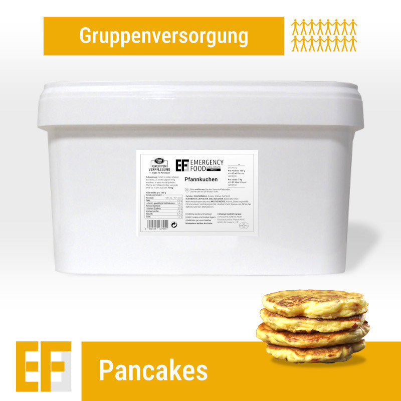 Frysetørret mad | Pandekager | 25-50 portioner | Convar Emergency Food | 5000 g