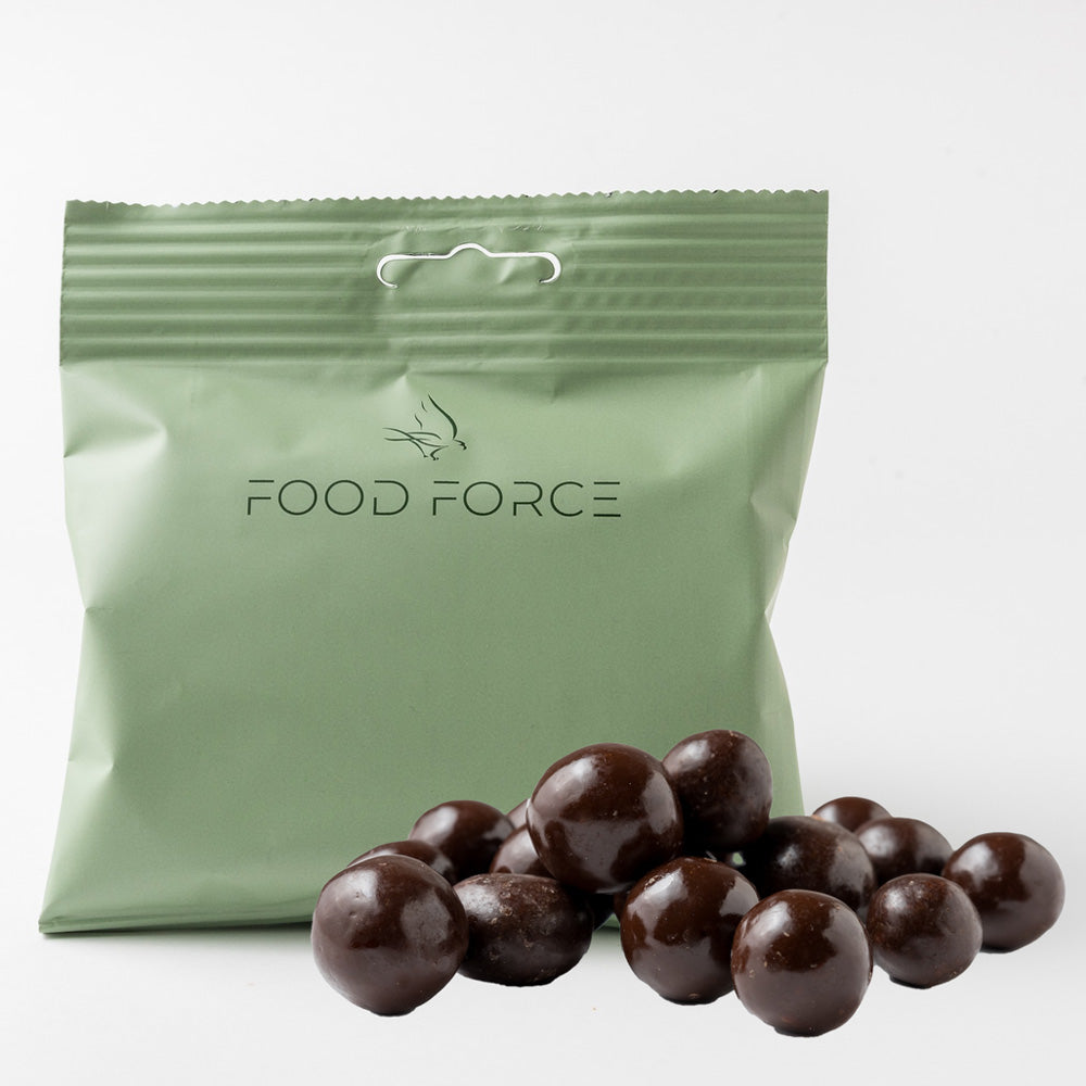Food Force | Kirsebær i Mørk Chokolade | 50g