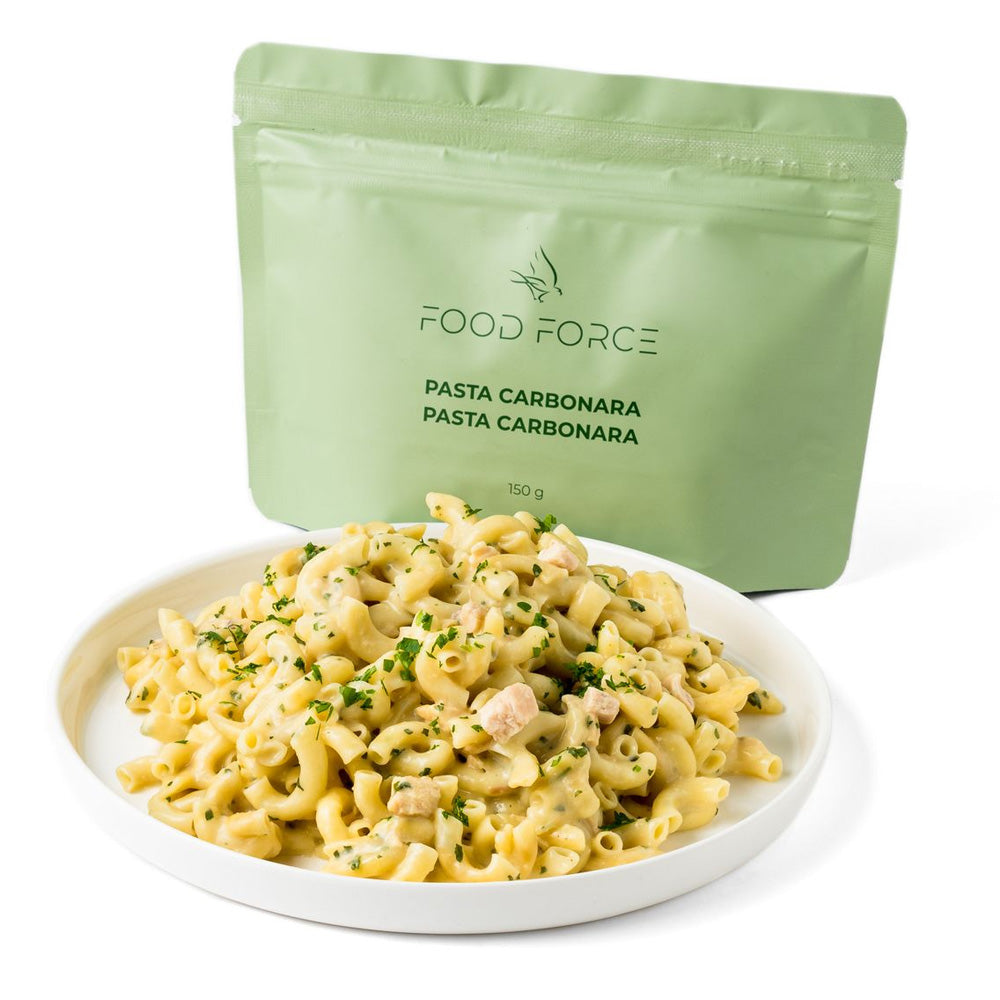 Frysetørret mad | Pasta Carbonara | Food Force | 150g
