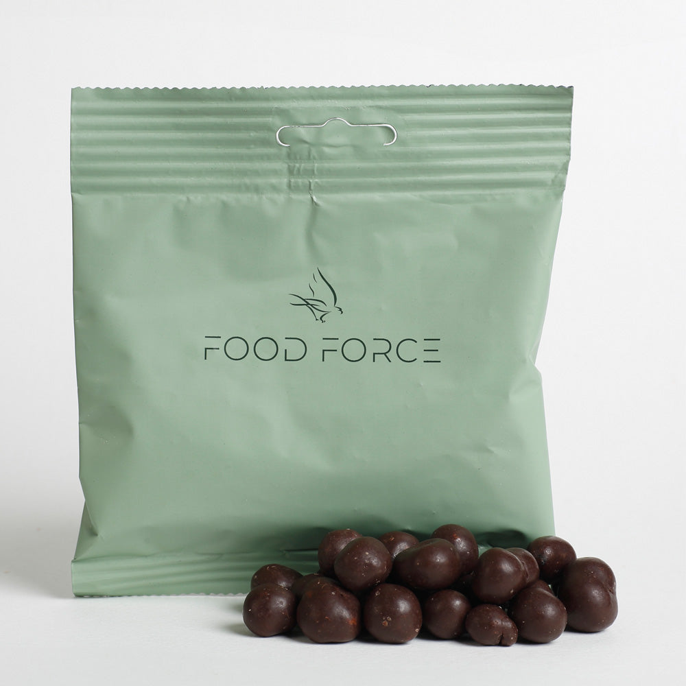 Food Force | Jordbær i Mørk Chokolade | 50g