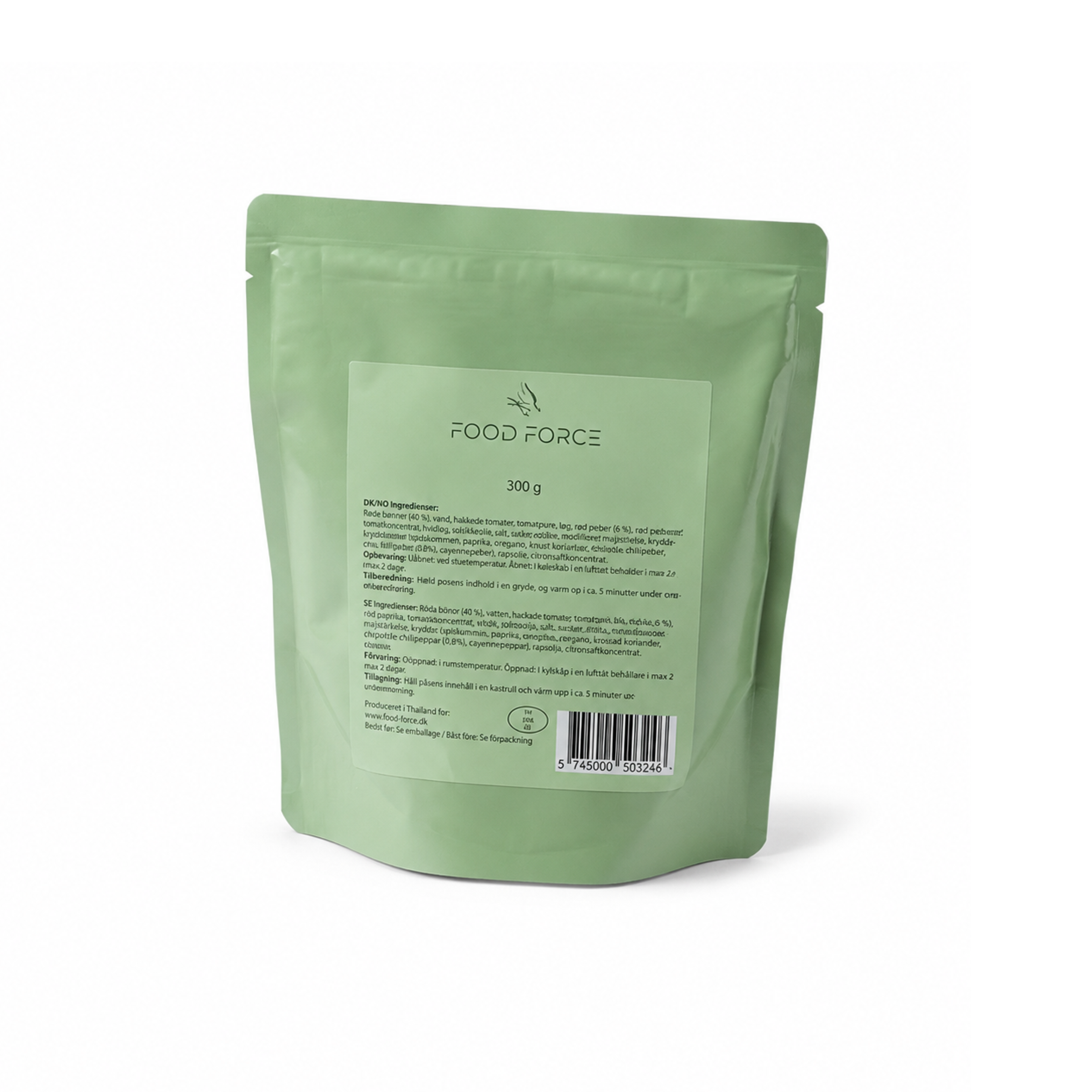 Frysetørret mad | Kylling- og Grøntsagswok med Ris | Stor portion | Food Force | 300g