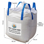 Big Bag m. topskørt | 90 x 90 x 110 cm