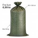 Sandsæk | 50kg | Grøn | 60x100 cm