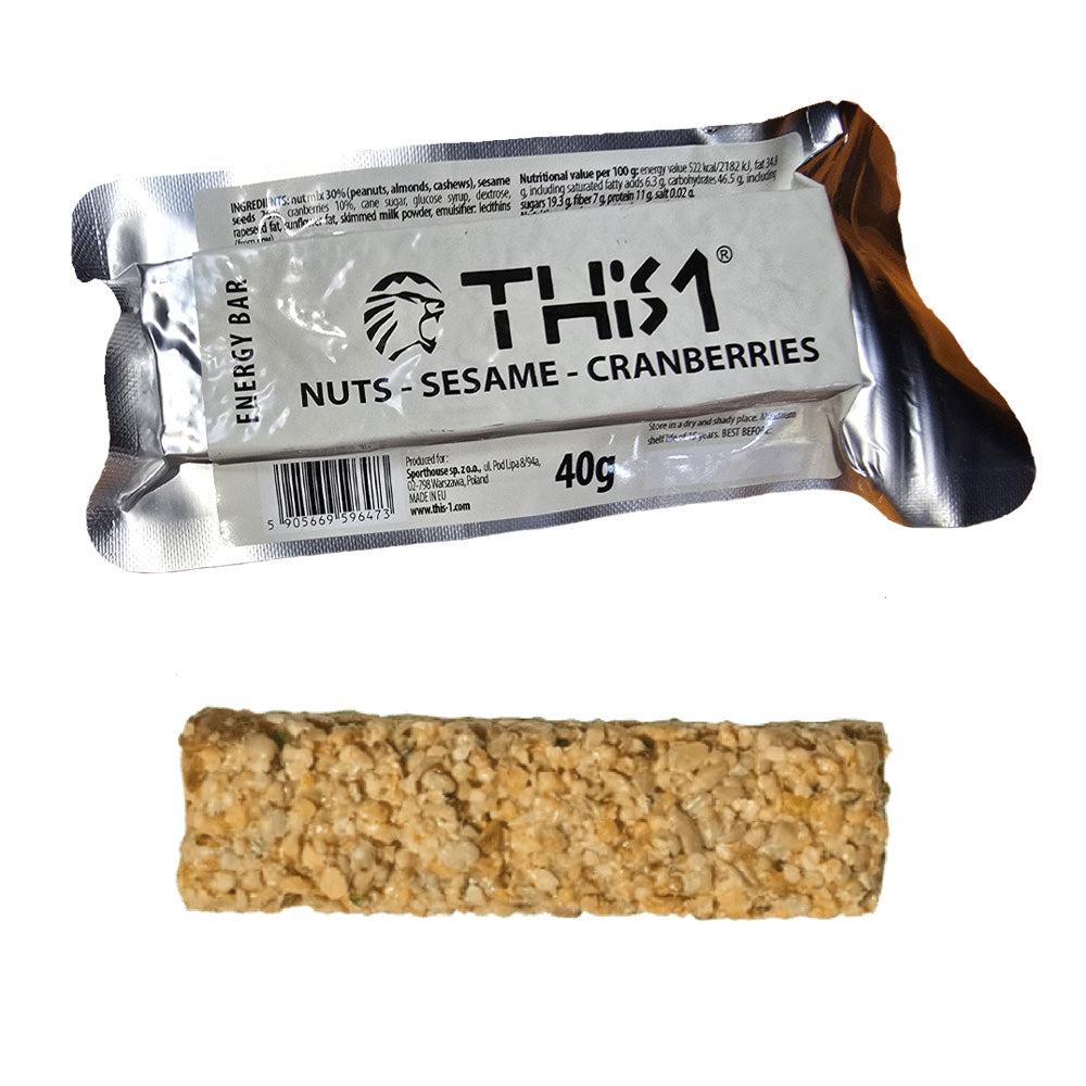 This-1 Energy Bar Sesame Cranberries 40g